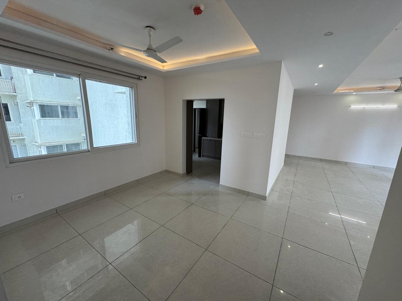 Living space at a Prestige Lakeside Habitat listing in Whitefield