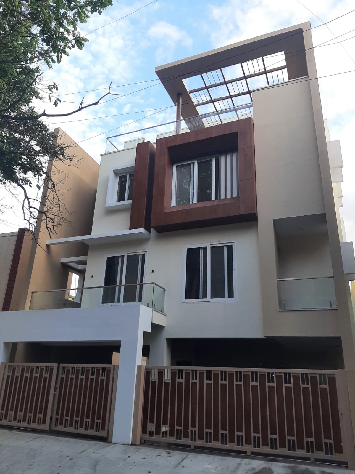 Exterior of the independent villa listed by Settler in Koramangala